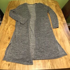 Torrid Super Soft Plush Grey Open Cardigan Sweater Pockets Womens Plus Size 1